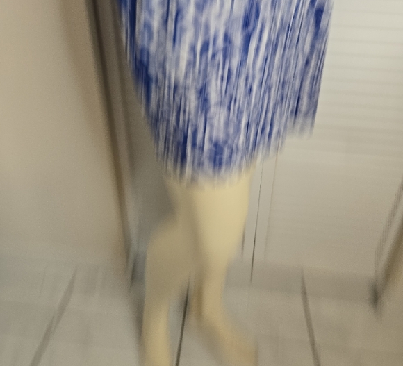 Boston Proper Blue and White Sheath Midi Dress - Picture 5 of 6